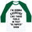 Virgin Teez  Baseball Tee Unisex Classic Baseball Tee / x-small / White/Dark Green I'M GOING TO EXERCISE LIKE THOSE FOOLS UNISEX CLASSIC BASEBALL TEE