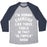 Virgin Teez  Baseball Tee Unisex Tri-Blend Baseball Tee / small / Athletic Gray / Navy I'M GOING TO EXERCISE LIKE THOSE FOOLS UNISEX TRI-BLEND BASEBALL TEE