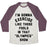 Virgin Teez  Baseball Tee Unisex Tri-Blend Baseball Tee / small / Oatmeal / Maroon I'M GOING TO EXERCISE LIKE THOSE FOOLS UNISEX TRI-BLEND BASEBALL TEE