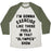 Virgin Teez  Baseball Tee Unisex Tri-Blend Baseball Tee / small / Oatmeal / Moss I'M GOING TO EXERCISE LIKE THOSE FOOLS UNISEX TRI-BLEND BASEBALL TEE