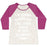 Virgin Teez  Baseball Tee Women's Tri-Blend Baseball Tee / small / Oatmeal / Berry I'M GOING TO EXERCISE LIKE THOSE FOOLS WOMEN'S TRI-BLEND BASEBALL TEE