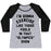 Virgin Teez  Baseball Tee Women's Tri-Blend Baseball Tee / small / Athletic Gray / Black I'M GOING TO EXERCISE LIKE THOSE FOOLS WOMEN'S TRI-BLEND BASEBALL TEE