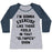 Virgin Teez  Baseball Tee Women's Tri-Blend Baseball Tee / small / Athletic Gray / Navy I'M GOING TO EXERCISE LIKE THOSE FOOLS WOMEN'S TRI-BLEND BASEBALL TEE