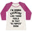 Virgin Teez  Baseball Tee Women's Tri-Blend Baseball Tee / small / Oatmeal / Berry I'M GOING TO EXERCISE LIKE THOSE FOOLS WOMEN'S TRI-BLEND BASEBALL TEE