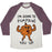 Virgin Teez  Baseball Tee Unisex Tri-Blend Baseball Tee / small / Oatmeal / Maroon I'M GOING TO PUMPKIN YOU UP UNISEX TRI-BLEND BASEBALL TEE