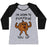 Virgin Teez  Baseball Tee Women's Tri-Blend Baseball Tee / small / Athletic Gray / Black I'M GOING TO PUMPKIN YOU UP WOMEN'S TRI-BLEND BASEBALL TEE