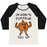Virgin Teez  Baseball Tee Women's Tri-Blend Baseball Tee / small / Oatmeal / Black I'M GOING TO PUMPKIN YOU UP WOMEN'S TRI-BLEND BASEBALL TEE