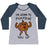 Virgin Teez  Baseball Tee Women's Tri-Blend Baseball Tee / small / Athletic Gray / Navy I'M GOING TO PUMPKIN YOU UP WOMEN'S TRI-BLEND BASEBALL TEE