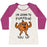 Virgin Teez  Baseball Tee Women's Tri-Blend Baseball Tee / small / Oatmeal / Berry I'M GOING TO PUMPKIN YOU UP WOMEN'S TRI-BLEND BASEBALL TEE