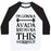 Virgin Teez  Baseball Tee Unisex Classic Baseball Tee / x-small / White/Black I'M GONNA AVADA KEDAVRA THIS WORKOUT UNISEX CLASSIC BASEBALL TEE