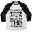 Virgin Teez  Baseball Tee Unisex Tri-Blend Baseball Tee / small / Oatmeal / Black I'M GONNA AVADA KEDAVRA THIS WORKOUT UNISEX TRI-BLEND BASEBALL TEE