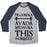 Virgin Teez  Baseball Tee Unisex Tri-Blend Baseball Tee / small / Athletic Gray / Navy I'M GONNA AVADA KEDAVRA THIS WORKOUT UNISEX TRI-BLEND BASEBALL TEE