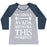 Virgin Teez  Baseball Tee Women's Tri-Blend Baseball Tee / small / Athletic Gray / Navy I'M GONNA AVADA KEDAVRA THIS WORKOUT WOMEN'S TRI-BLEND BASEBALL TEE