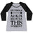 Virgin Teez  Baseball Tee Women's Tri-Blend Baseball Tee / small / Athletic Gray / Black I'M GONNA AVADA KEDAVRA THIS WORKOUT WOMEN'S TRI-BLEND BASEBALL TEE