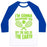 Virgin Teez  Baseball Tee Unisex Classic Baseball Tee / x-small / White/Blue I'M GONNA BACKHAND YOU OFF THE FACE OF THE EARTH UNISEX CLASSIC BASEBALL TEE