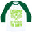 Virgin Teez  Baseball Tee Unisex Classic Baseball Tee / x-small / White/Dark Green I'M GONNA BACKHAND YOU OFF THE FACE OF THE EARTH UNISEX CLASSIC BASEBALL TEE
