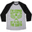 Virgin Teez  Baseball Tee Unisex Tri-Blend Baseball Tee / small / Athletic Gray / Black I'M GONNA BACKHAND YOU OFF THE FACE OF THE EARTH UNISEX TRI-BLEND BASEBALL TEE
