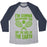 Virgin Teez  Baseball Tee Unisex Tri-Blend Baseball Tee / small / Athletic Gray / Navy I'M GONNA BACKHAND YOU OFF THE FACE OF THE EARTH UNISEX TRI-BLEND BASEBALL TEE
