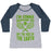 Virgin Teez  Baseball Tee Women's Tri-Blend Baseball Tee / small / Athletic Gray / Navy I'M GONNA BACKHAND YOU OFF THE FACE OF THE EARTH WOMEN'S TRI-BLEND BASEBALL TEE