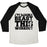 Virgin Teez  Baseball Tee Unisex Tri-Blend Baseball Tee / small / Oatmeal / Black I'M GONNA BEAST THIS UNISEX TRI-BLEND BASEBALL TEE