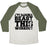 Virgin Teez  Baseball Tee Unisex Tri-Blend Baseball Tee / small / Oatmeal / Moss I'M GONNA BEAST THIS UNISEX TRI-BLEND BASEBALL TEE