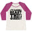 Virgin Teez  Baseball Tee Women's Tri-Blend Baseball Tee / small / Oatmeal / Berry I'M GONNA BEAST THIS WOMEN'S TRI-BLEND BASEBALL TEE