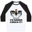 Virgin Teez  Baseball Tee Unisex Classic Baseball Tee / x-small / White/Black I'M GONNA CHECK IT! UNISEX CLASSIC BASEBALL TEE