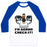 Virgin Teez  Baseball Tee Unisex Classic Baseball Tee / x-small / White/Blue I'M GONNA CHECK IT! UNISEX CLASSIC BASEBALL TEE