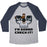 Virgin Teez  Baseball Tee Unisex Tri-Blend Baseball Tee / small / Athletic Gray / Navy I'M GONNA CHECK IT! UNISEX TRI-BLEND BASEBALL TEE