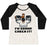 Virgin Teez  Baseball Tee Women's Tri-Blend Baseball Tee / small / Oatmeal / Black I'M GONNA CHECK IT! WOMEN'S TRI-BLEND BASEBALL TEE