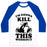Virgin Teez  Baseball Tee Unisex Classic Baseball Tee / x-small / White/Blue I'M GONNA KILL THIS WORKOUT (ORCA) UNISEX CLASSIC BASEBALL TEE