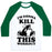 Virgin Teez  Baseball Tee Unisex Classic Baseball Tee / x-small / White/Dark Green I'M GONNA KILL THIS WORKOUT (ORCA) UNISEX CLASSIC BASEBALL TEE