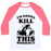 Virgin Teez  Baseball Tee Unisex Classic Baseball Tee / x-small / White/Neon Pink I'M GONNA KILL THIS WORKOUT (ORCA) UNISEX CLASSIC BASEBALL TEE