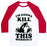 Virgin Teez  Baseball Tee Unisex Classic Baseball Tee / x-small / White/Red I'M GONNA KILL THIS WORKOUT (ORCA) UNISEX CLASSIC BASEBALL TEE