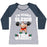 Virgin Teez  Baseball Tee Women's Tri-Blend Baseball Tee / small / Athletic Gray / Navy I'M GONNA SLEIGH THIS WORKOUT (SANTA CLAUS) WOMEN'S TRI-BLEND BASEBALL TEE