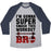Virgin Teez  Baseball Tee Unisex Tri-Blend Baseball Tee / small / Athletic Gray / Navy I'M GONNA SUPER SMASH THIS WORKOUT BRO UNISEX TRI-BLEND BASEBALL TEE