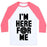 Virgin Teez  Baseball Tee Unisex Classic Baseball Tee / x-small / White/Neon Pink I'M HERE FOR ME UNISEX CLASSIC BASEBALL TEE