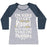 Virgin Teez  Baseball Tee Women's Tri-Blend Baseball Tee / small / Athletic Gray / Navy I'M HERE TO GET RIPPED, NOT WASTE TIME ON MUGGLES WOMEN'S TRI-BLEND BASEBALL TEE