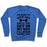 Virgin Teez  Pullover Crewneck Sweatshirt / x-small / Heathered Blue I'M HERE TO KICK ASS AND IF YOU GET IN MY WAY I'LL KICK YOURS TOO CREWNECK SWEATSHIRT