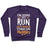 Virgin Teez  Pullover Crewneck Sweatshirt / x-small / Purple I'M HERE TO RUN, NOT WASTE TIME ON MUGGLES CREWNECK SWEATSHIRT