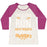 Virgin Teez  Baseball Tee Women's Tri-Blend Baseball Tee / small / Oatmeal / Berry I'M HERE TO RUN, NOT WASTE TIME ON MUGGLES WOMEN'S TRI-BLEND BASEBALL TEE