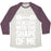 Virgin Teez  Baseball Tee Unisex Tri-Blend Baseball Tee / small / Oatmeal / Maroon I'M IN LOVE WITH THE SHAPE OF ME UNISEX TRI-BLEND BASEBALL TEE