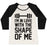 Virgin Teez  Baseball Tee Women's Tri-Blend Baseball Tee / small / Oatmeal / Black I'M IN LOVE WITH THE SHAPE OF ME WOMEN'S TRI-BLEND BASEBALL TEE