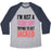 Virgin Teez  Baseball Tee Unisex Tri-Blend Baseball Tee / small / Athletic Gray / Navy I'M JUST A SKINNY GIRL TRYING TO GET JACKED UNISEX TRI-BLEND BASEBALL TEE