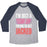 Virgin Teez  Baseball Tee Unisex Tri-Blend Baseball Tee / small / Athletic Gray / Navy I'M JUST A SKINNY GIRL TRYING TO GET JACKED UNISEX TRI-BLEND BASEBALL TEE