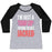 Virgin Teez  Baseball Tee Women's Tri-Blend Baseball Tee / small / Athletic Gray / Black I'M JUST A SKINNY GIRL TRYING TO GET JACKED WOMEN'S TRI-BLEND BASEBALL TEE