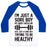 Virgin Teez  Baseball Tee Unisex Classic Baseball Tee / x-small / White/Blue I'M JUST A SORE BOY UNISEX CLASSIC BASEBALL TEE