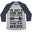 Virgin Teez  Baseball Tee Unisex Tri-Blend Baseball Tee / small / Athletic Gray / Navy I'M JUST A SORE BOY UNISEX TRI-BLEND BASEBALL TEE