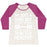 Virgin Teez  Baseball Tee Women's Tri-Blend Baseball Tee / small / Oatmeal / Berry I'M JUST A SORE BOY WOMEN'S TRI-BLEND BASEBALL TEE