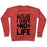 Virgin Teez  Pullover Crewneck Sweatshirt / x-small / Heathered Red I'M JUST HERE BECAUSE I HAVE NO LIFE CREWNECK SWEATSHIRT